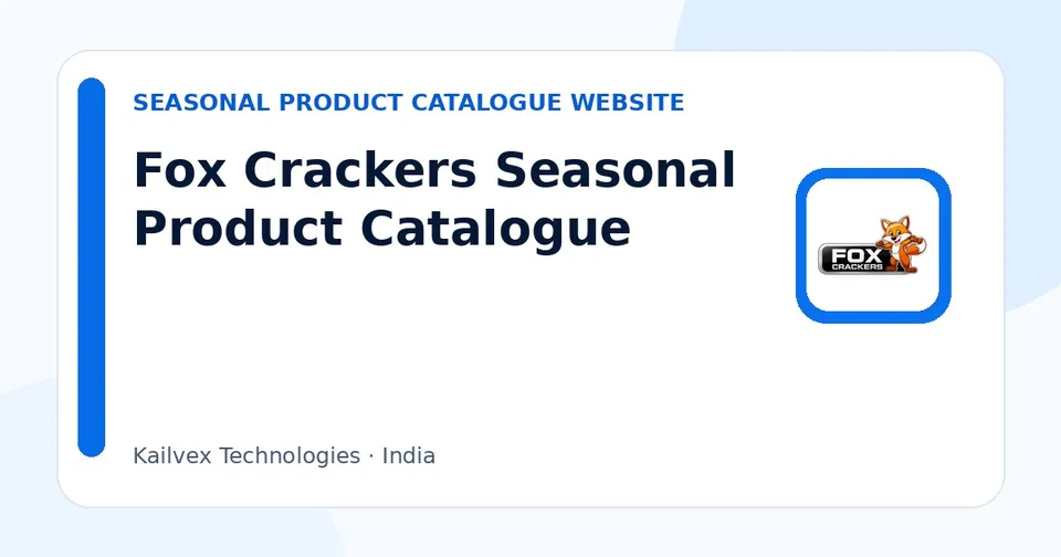 Fox Crackers Seasonal Product Catalogue case study